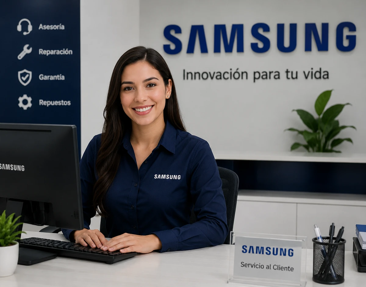 Agente de Soporte Femenina Samsung